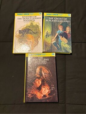 Nancy Drew Mystery Stories Set of 3 - Yellow & Blue Accents